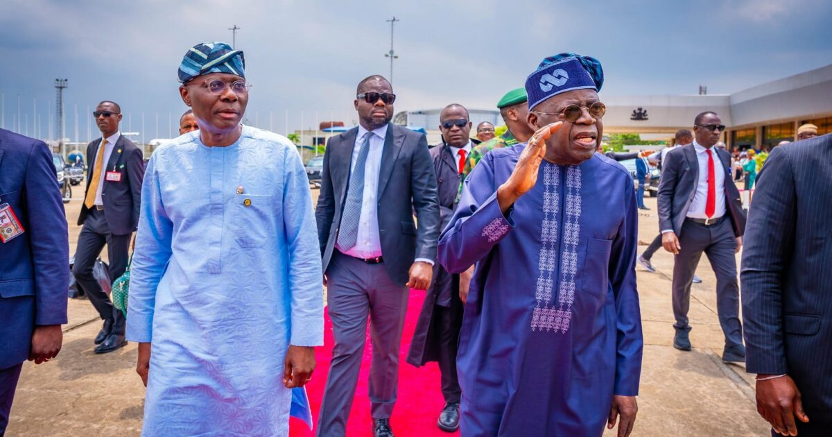 Tinubu arrives in Lagos for end-of-year holidays