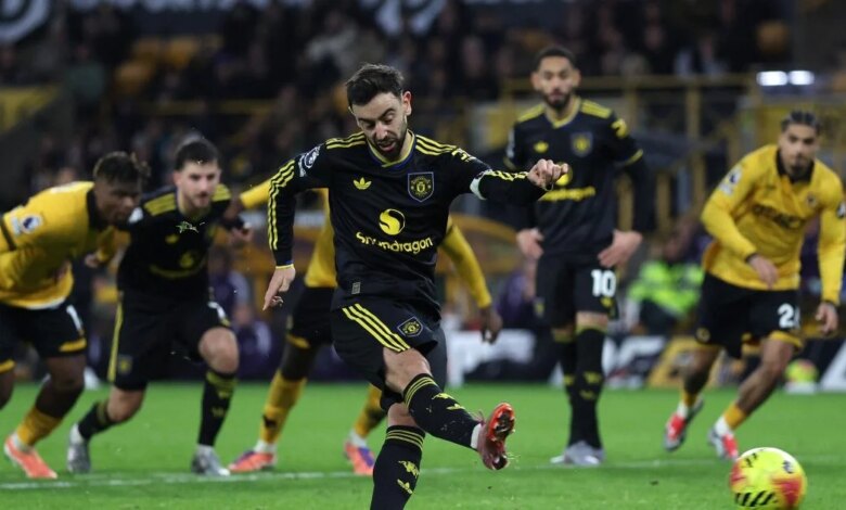 Fernandes fires Man United past Wolves in 4-1 EPL win