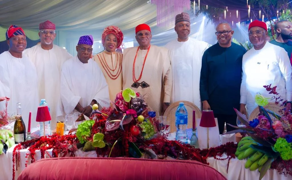 Obasanjo, Obi Grace Oramah Daughter’s Wedding in Abuja