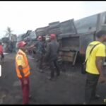 LASTMA offficial at the scene of the accident