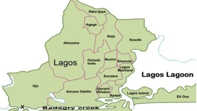 Lagos map