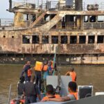 Navy rescues 20 crew members as vessel catches fire in C'River
