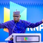 GCEO NNPC Ltd, Mr Bashir Bayo Ojulari addresses the staff of the company during his inaugural town hall meeting held at the NNPC Towers, on Thursday. CREDIT: NNPCL