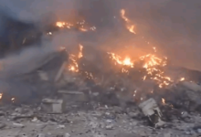 Fire rages at 22-storey Lagos building on Christmas morning