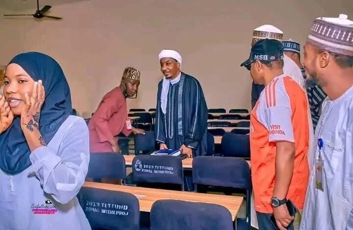 PICTORIAL: Emir Sanusi begins classes as 200-level Law student in Kano. Credit: X