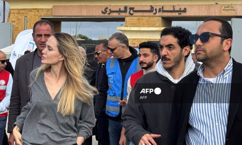 Angelina Jolie visits Rafah border, urges urgent Gaza aid