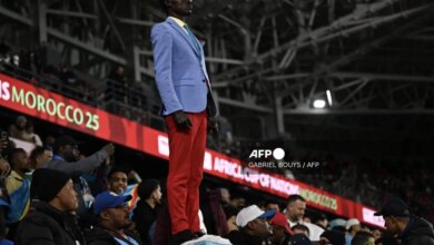 PHOTOS: Meet DR Congo’s human statue at 2025 AFCON