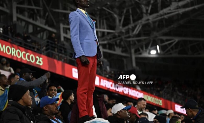 PHOTOS: Meet DR Congo’s human statue at 2025 AFCON