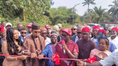 Soludo commissioning the road… Credit: Anambra govt