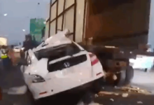 Driver injured in Lagos bridge accident on Eko Bridge