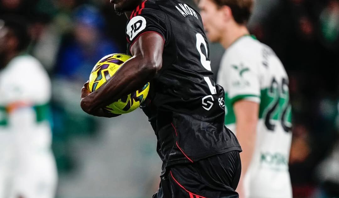 Akor Adams scores brace for Sevilla on AFCON return