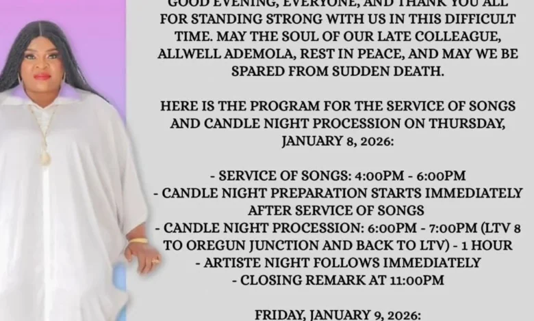 Allwell Ademola burial arrangements announced for January 9