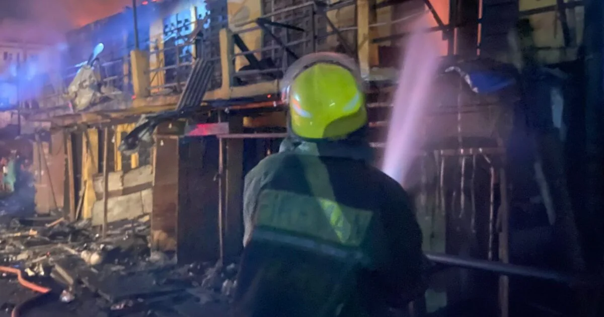 Fire Destroys Lagos Shopping Complex; No Casualties Reported