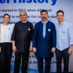 L-R Maria Rodriguez (Product Manager, Monarch Beverages), Lokman Jouni (Deputy Managing Director PBC), Ahmad Soufan (Head of Sales PBC), Baptiste Vandecasteele (Product Manager, Monarch Beverages)