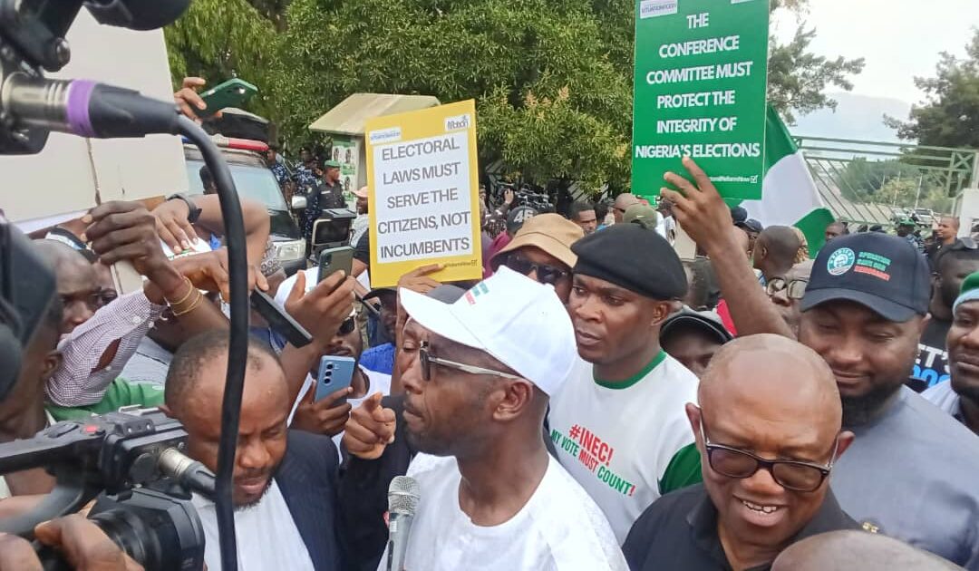 Obi joins protest against changes to Electoral Act at NASS