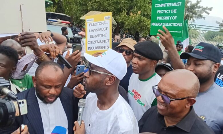 Obi Storms N’Assembly, Joins Protesters To Demand Real-Time Results – THISDAYLIVE