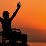 Sihlouette of a person living with disability