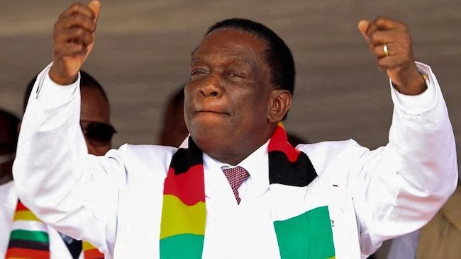 Zimbabwe’s President Emmerson Mnangagwa